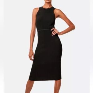 AS by DF Gianna Ribbed Midi Bodycon Dress Size M